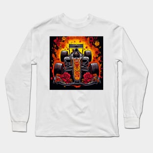 Race Car Day of the Dead Long Sleeve T-Shirt